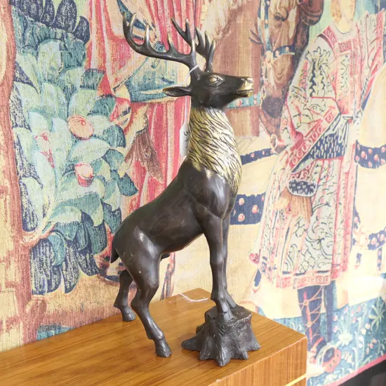 TALL STAG BRONZE 400MM H