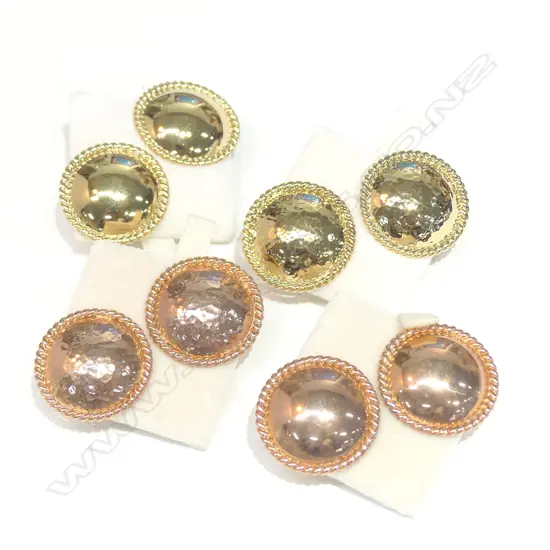 4 PRS OF SILVER/G.PLATE EARRINGS