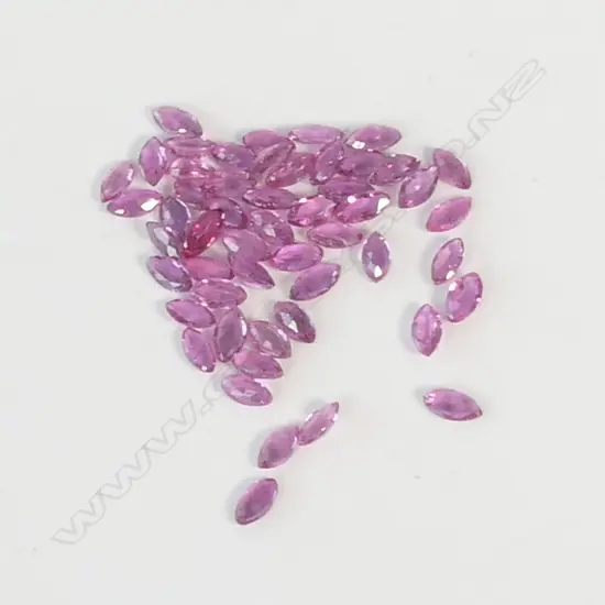 ASST 5 CT NAVETTE CUT RUBIES