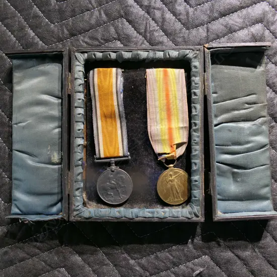 SET OF GREAT WAR MEDALS IN PRESENTATION CASE