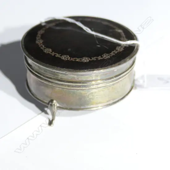ART DECO SILVER TORTOISESHELL JEWEL BOX...