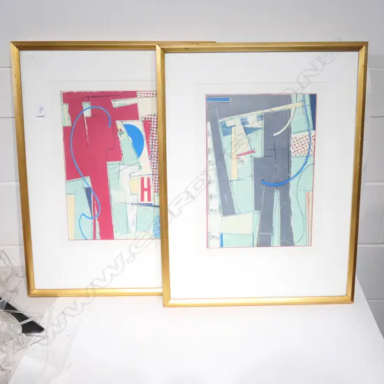 PR FRAMED SCREENPRINTS 9/83 BY CARL ? 670 X 510