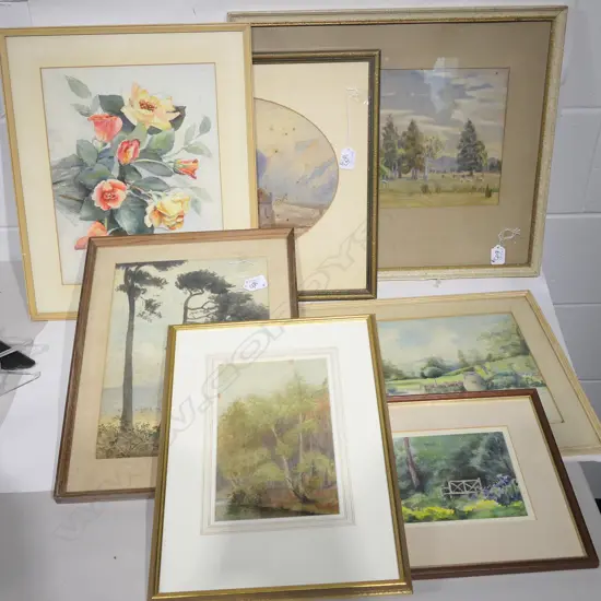 7 ASST W/COLOURS LANDSCAPES ETC