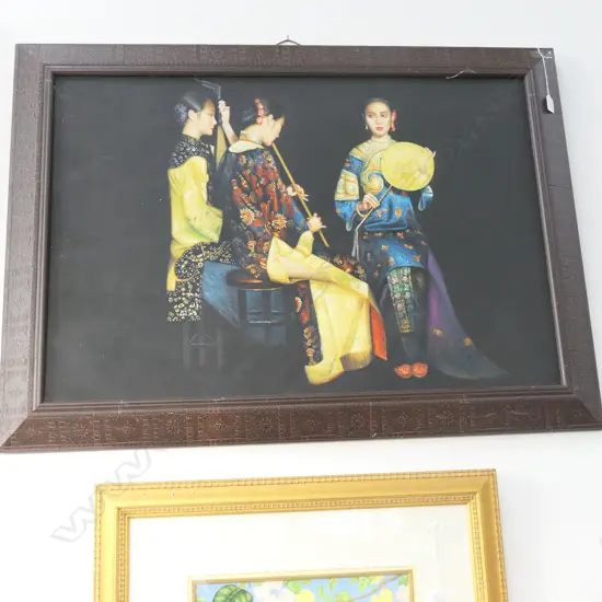A/U OIL ON CANVAS 3 ORIENTAL WOMEN 1080 X 770