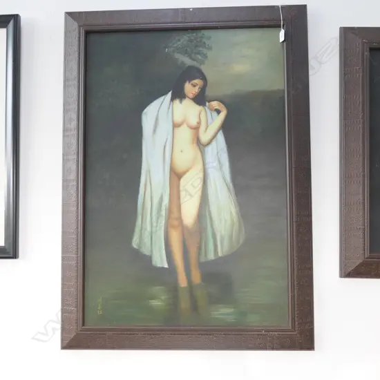 A/U OIL ON CANVAS NUDE WOMAN 1080 X 770