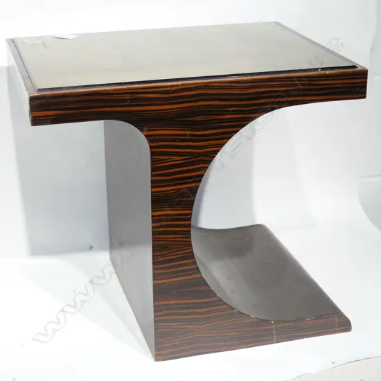 MIRROR TOPPED SIDE TABLE H 410 MM