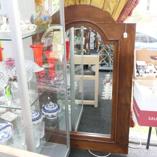 IMPRESSIVE HARDWOOD FRAMED WALL MIRROR H 1200 W600