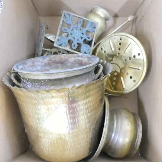 BOX OF BRASS