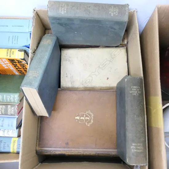 BOX LOT ANTIQUE BOOKS