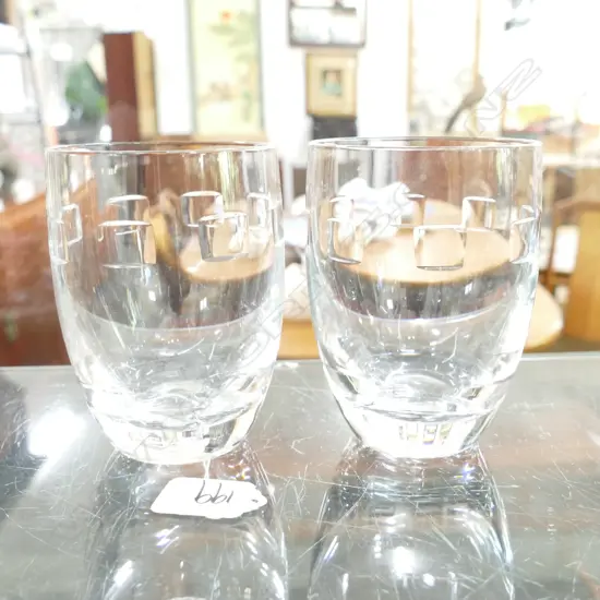 TWO WATERFORD WHISKY TUMBLERS - JOHN ROCHA
