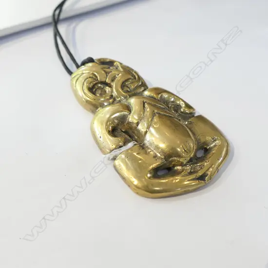 BRONZE TIKI PENDANT 120MM L