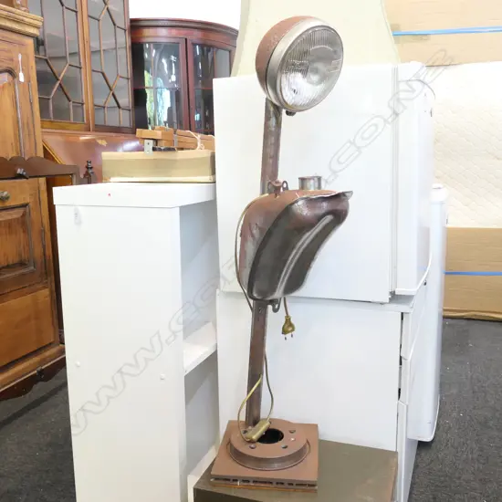 FRENCH MOTORBIKE MOTOR LAMP