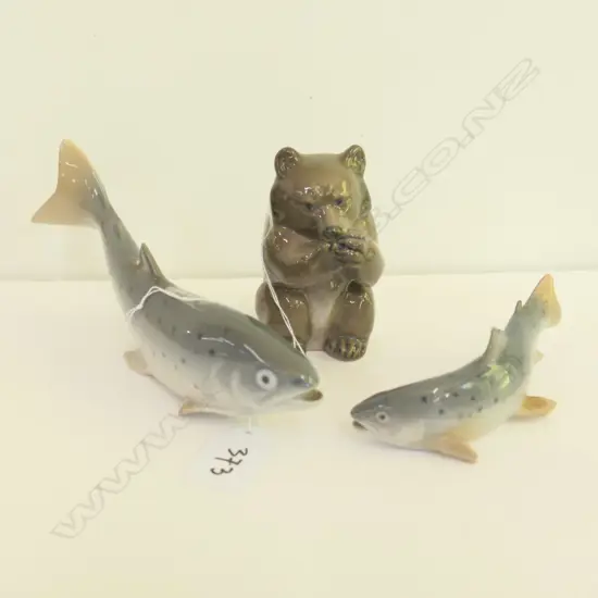 COPENHAGEN BROWN BEAR & 2 TROUT 