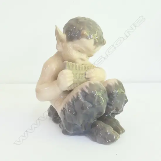 ROYAL COPENHAGEN YOUNG PAN PLAYING PIPE