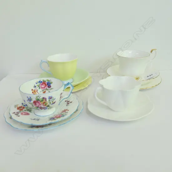 TRIOS + DUO - AYNSLEY, SHELLEY, ROYAL ALBERT