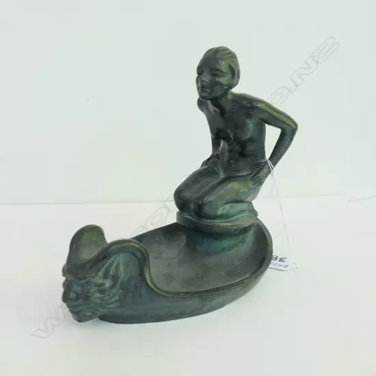 BERGO BRONZE FIGURE OF A YOUNG WOMAN L  180 MM