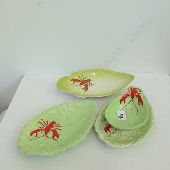4 CARLTON WARE LOBSTER DISHES