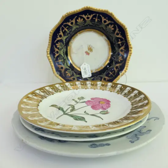 4 ANTIQUE CHINA PLATES; MASONS.FURSTENBERG ETC