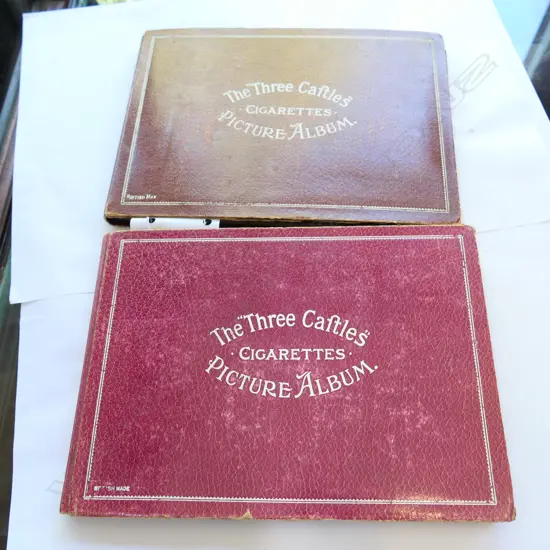 THE 'THREE CAFTLES' CIGARETTES PICTURE ALBUM X2