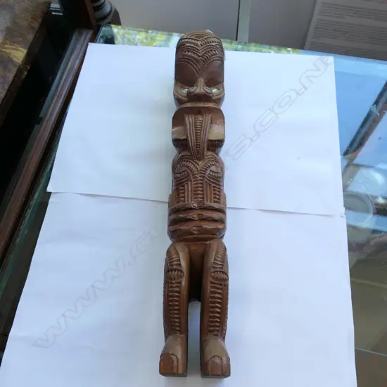 MAORI CARVED TEKOTEKO FIGURE