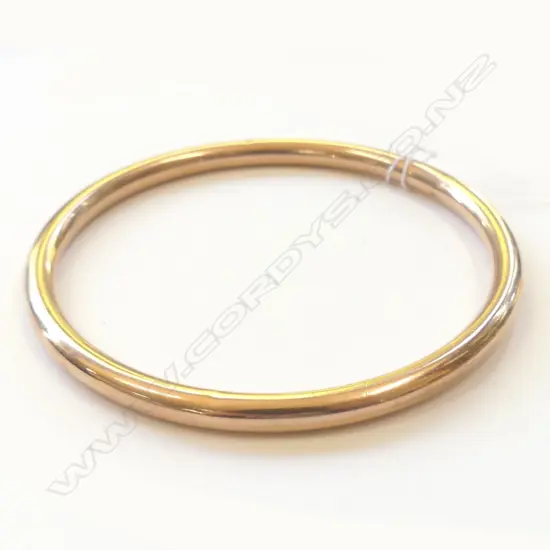 9CT GOLD OVER SILVER SLAVE BANGLE