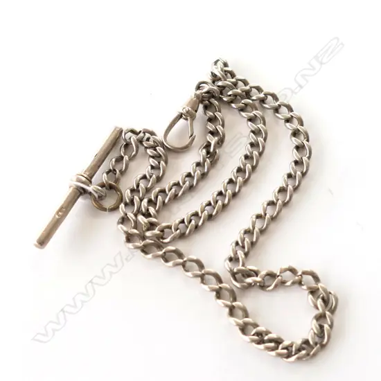 SILVER WATCH CHAIN, L. 400MM