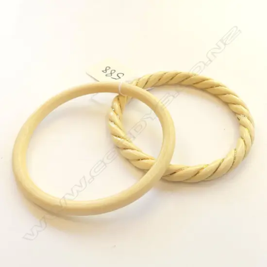 2 IVORY BRACELETS