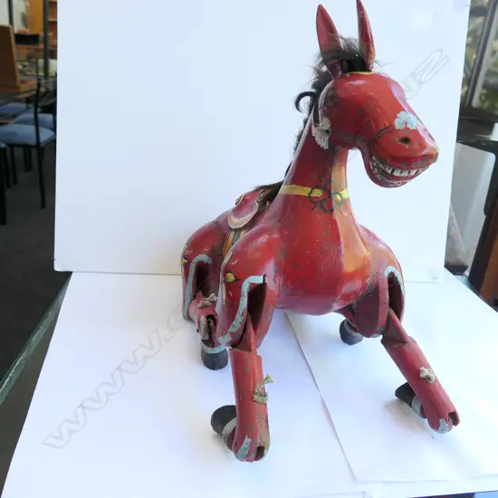 VICTORIAN PUPPET HORSE 380MM L