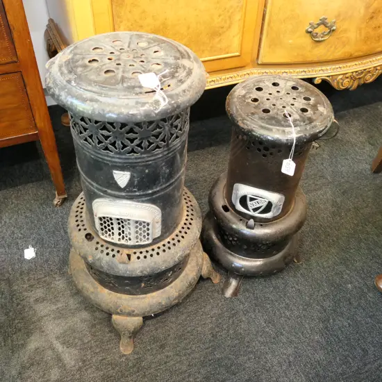 2 OLD OIL HEATERS 
