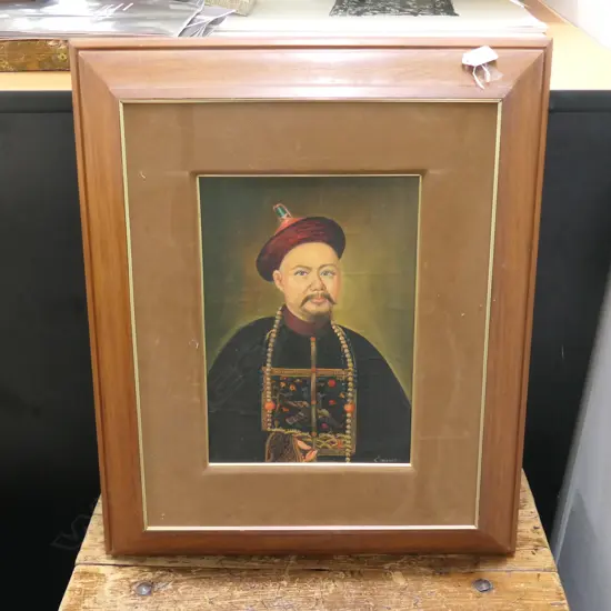 OIL PAINTING OF THE EMPEROR QINGLONG