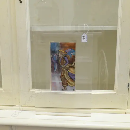 ENAMEL ARTWORK OF AN ANGEL