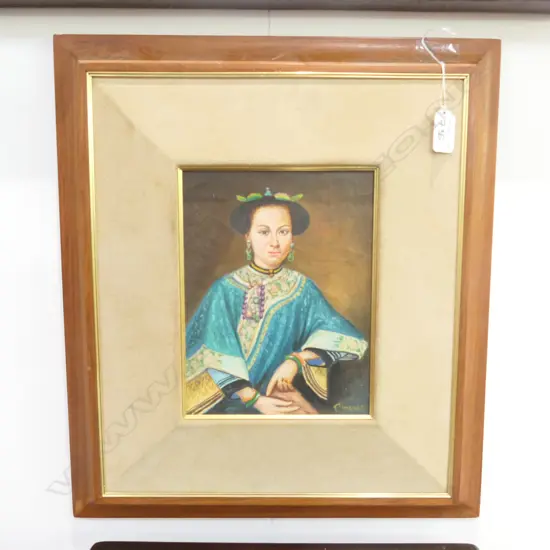 OIL ON BOARD " THE DOWAGER EMPRESS 205 X 155 MM