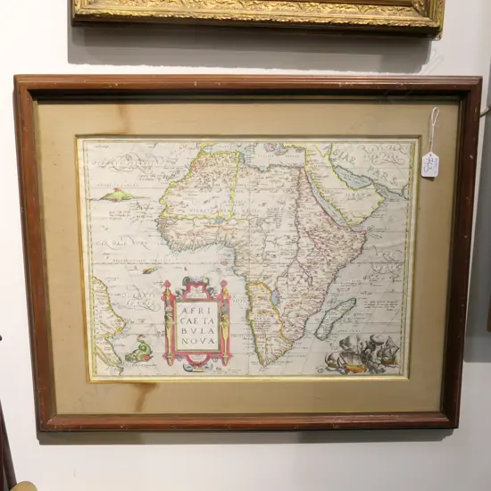 REPRODUCTION OLD MAP AFRICA TABULA NOVA