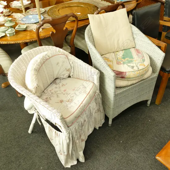 WICKER ARM CHAIR +OUTDOOR CHAIR