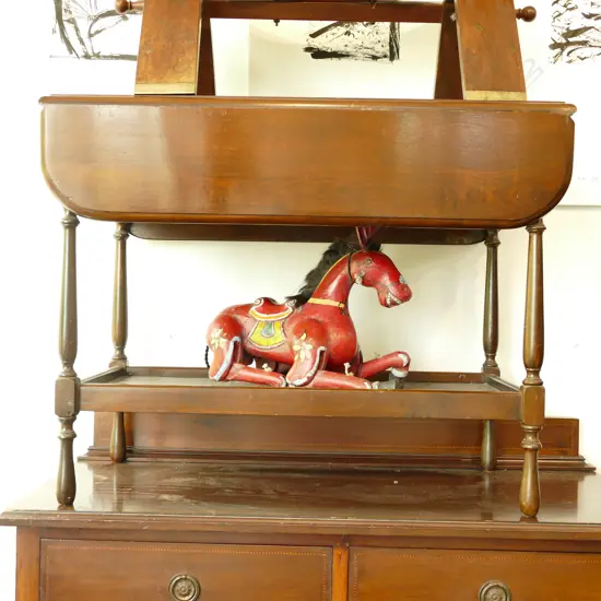 RIMU DROPSIDE TEA TROLLEY W DRAWER 625MM H X 820MM L X 755MM W