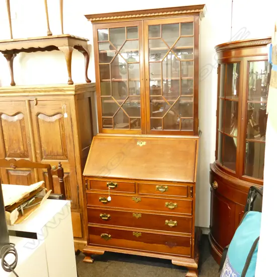 GEORGIAN STYLE BUREAU BOOKCASE