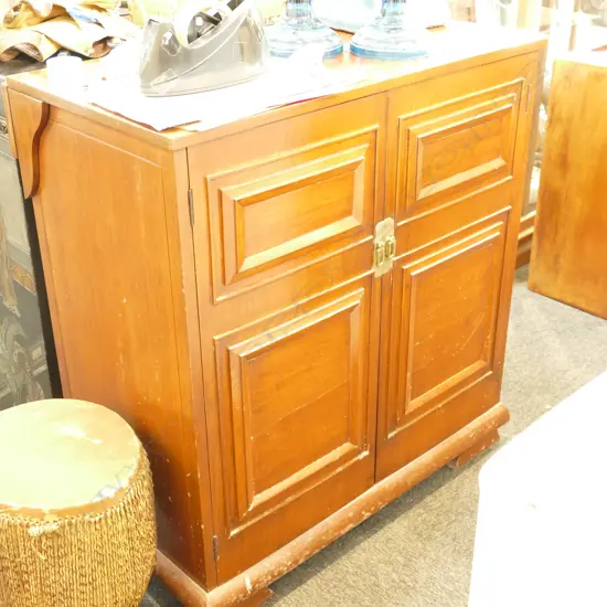TEAK 2 DOOR CABINET
