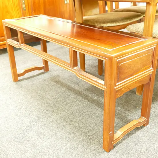 CHINESE TEAK OCCASIONAL BENCH