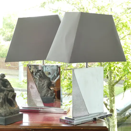 PAIR OF ART DECO STYLE LAMPS