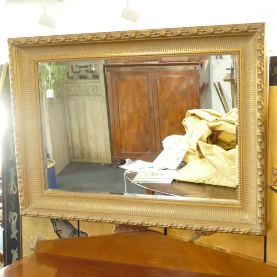 LARGE GILT FRAMED MIRROR