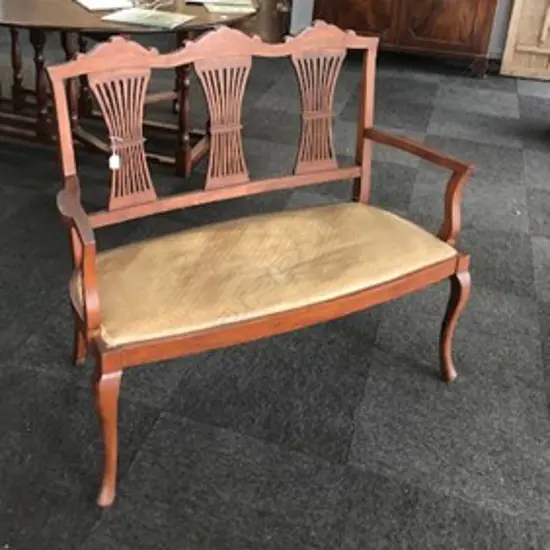 EDWARDIAN HALL SEAT