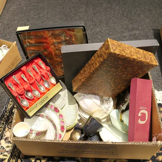 LOT ASST CHINA + RODD CUTLERY ETC