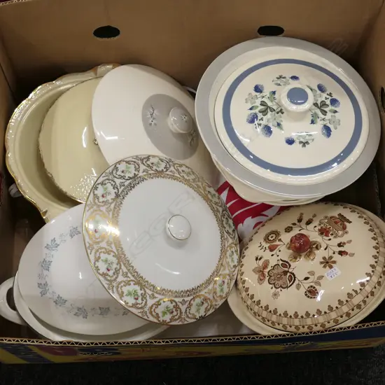 BOX LOT TUREENS