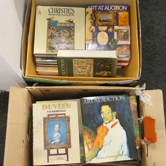 ASST ANTIQUE AND ART BOOKS CATALOGUES ETC