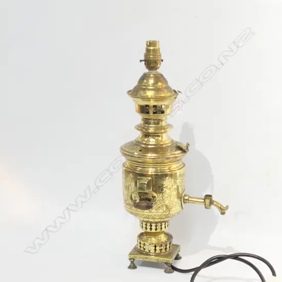BRASS ELECTRIFIED SAMOVAR H 430 MM