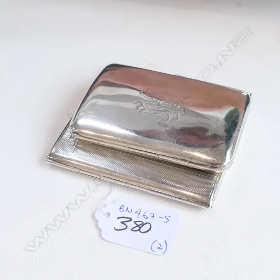 TWO STERLING CARD CASES (BIRMINGHAM) 