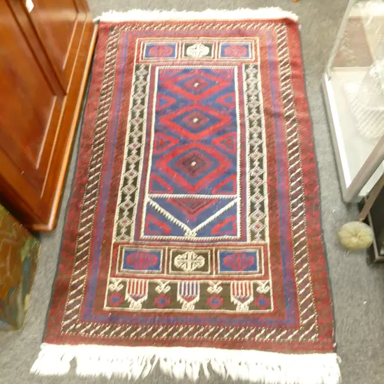 HAND KNOTTED AFGHAN BALUCHI 960 X 1530 MM 
