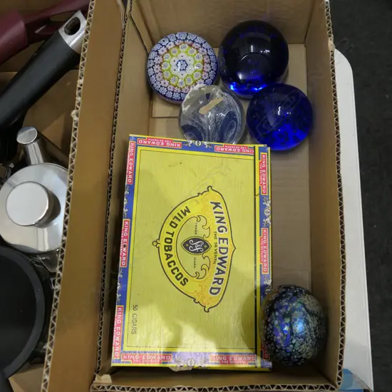 LOT 5 ASST PAPERWEIGHTS ETC