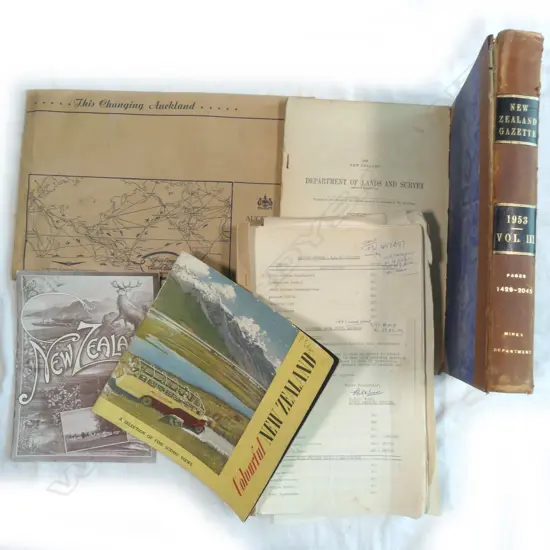 LOT ASST NZ PRINTED EPHEMERA INCL 'THIS CHANGING AUCKLAND' WHITES AVIATION