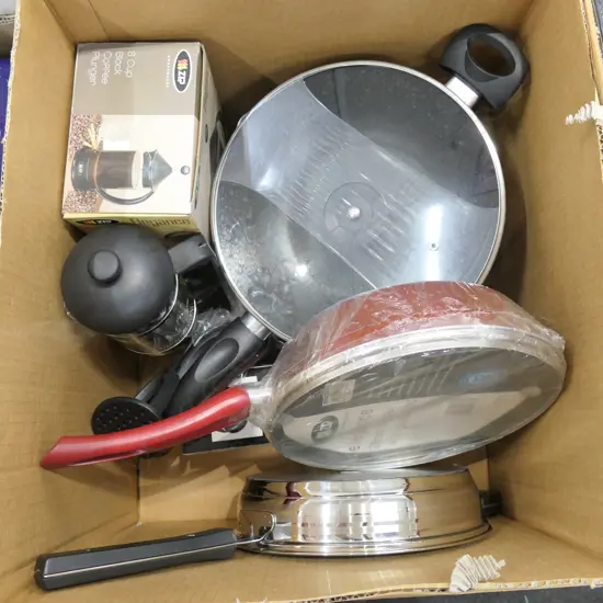 2x 28cm wok with lid